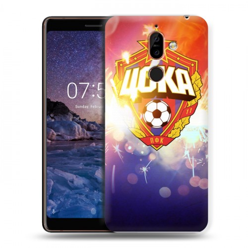 Дизайнерский пластиковый чехол для Nokia 7 Plus ЦСКА