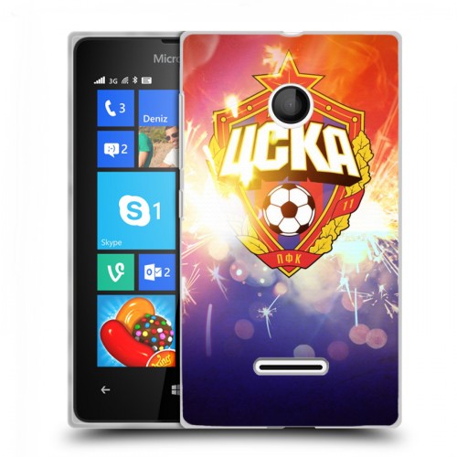 Дизайнерский пластиковый чехол для Microsoft Lumia 435 ЦСКА