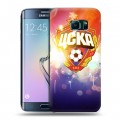 Дизайнерский пластиковый чехол для Samsung Galaxy S6 Edge ЦСКА