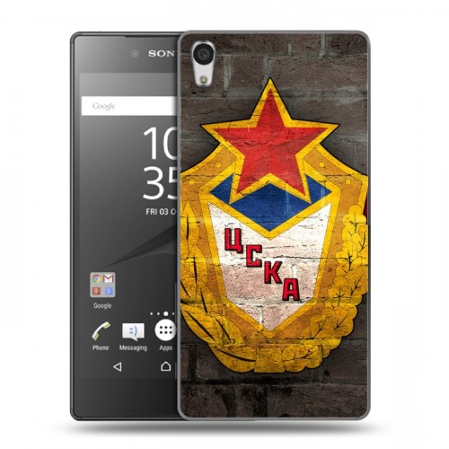 Дизайнерский пластиковый чехол для Sony Xperia Z5 Premium ЦСКА