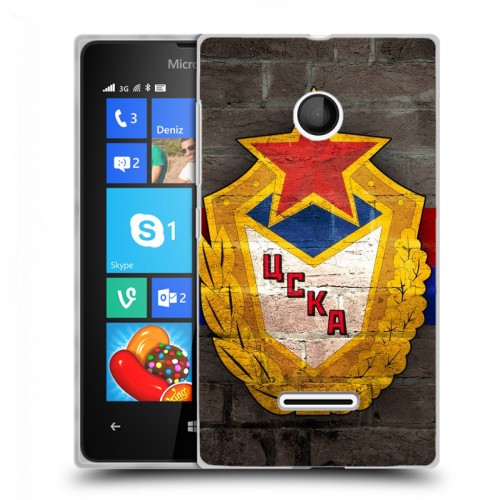 Дизайнерский пластиковый чехол для Microsoft Lumia 435 ЦСКА