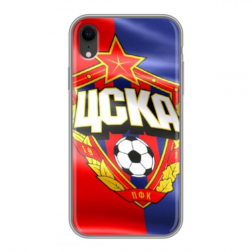 Дизайнерский силиконовый чехол для Iphone Xr ЦСКА