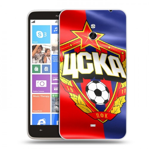 Дизайнерский пластиковый чехол для Nokia Lumia 1320 ЦСКА