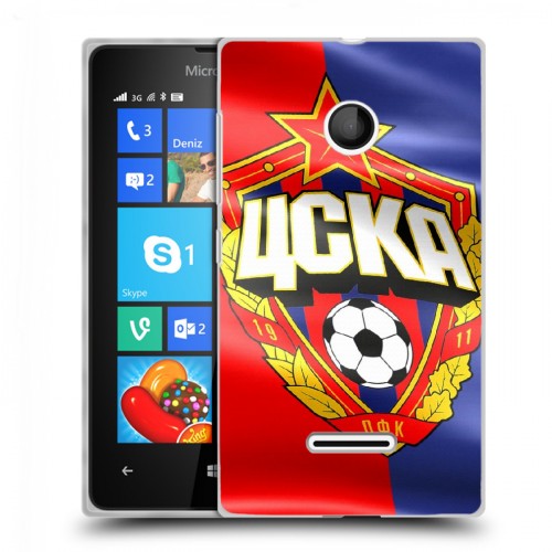 Дизайнерский пластиковый чехол для Microsoft Lumia 435 ЦСКА