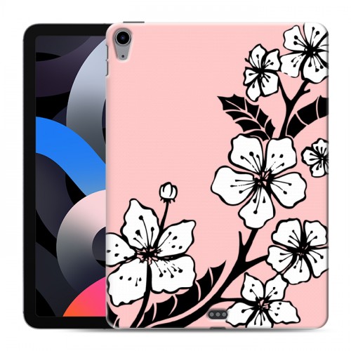 Дизайнерский силиконовый чехол для Ipad Air (2020) Японские розовые мотивы