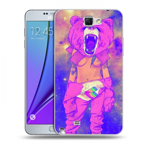 Дизайнерский пластиковый чехол для Samsung Galaxy Note 2 Креатив дизайн
