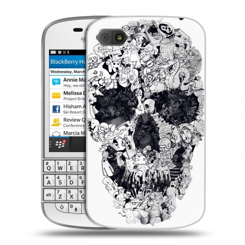 Дизайнерский пластиковый чехол для BlackBerry Q10 Креатив дизайн