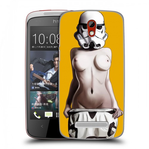 Дизайнерский пластиковый чехол для HTC Desire 500 Креатив дизайн