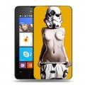 Дизайнерский силиконовый чехол для Microsoft Lumia 430 Dual SIM Креатив дизайн