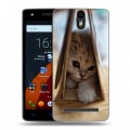 Дизайнерский силиконовый чехол для Wileyfox Storm Котята