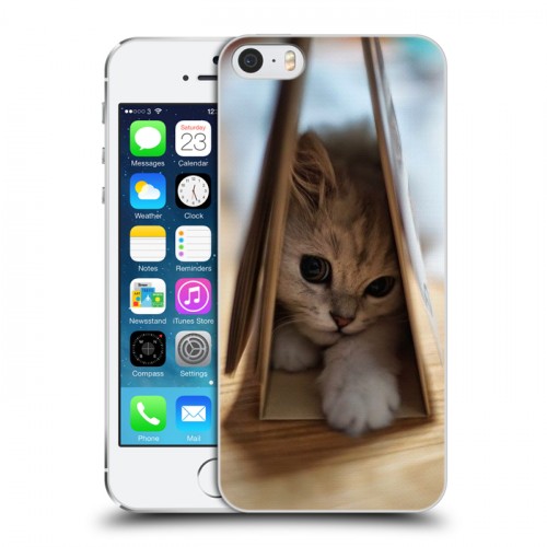 Дизайнерский пластиковый чехол для Iphone 5s Котята