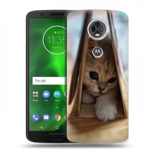 Дизайнерский пластиковый чехол для Motorola Moto E5 Plus Котята