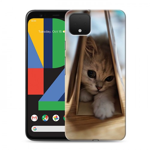 Дизайнерский пластиковый чехол для Google Pixel 4 XL Котята