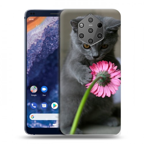 Дизайнерский силиконовый чехол для Nokia 9 PureView Котята