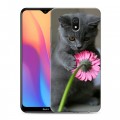 Дизайнерский силиконовый с усиленными углами чехол для Xiaomi RedMi 8A Котята