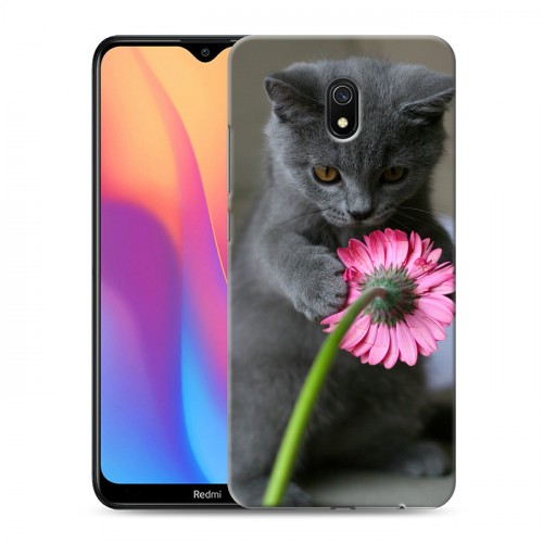 Дизайнерский силиконовый с усиленными углами чехол для Xiaomi RedMi 8A Котята