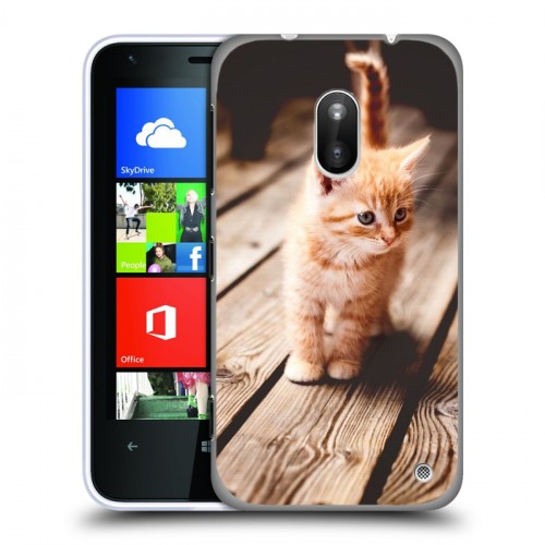 Дизайнерский пластиковый чехол для Nokia Lumia 620 Котята