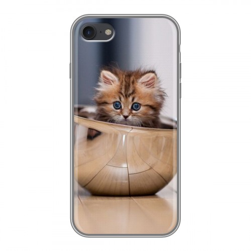 Дизайнерский силиконовый чехол для Iphone 7 Котята