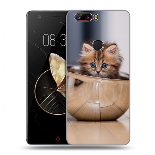 Дизайнерский пластиковый чехол для ZTE Nubia Z17 Котята