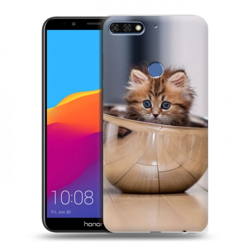 Дизайнерский пластиковый чехол для Huawei Honor 7C Pro Котята