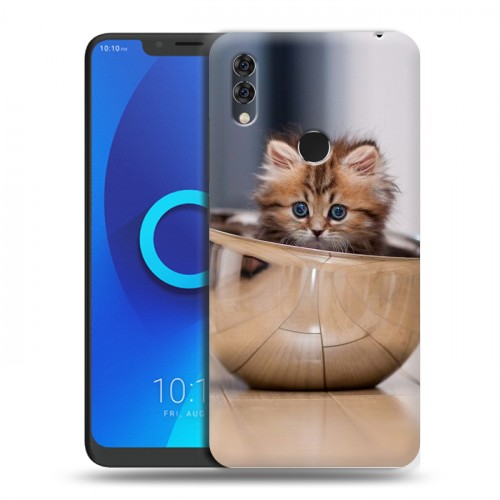 Дизайнерский силиконовый чехол для Alcatel 5V Котята