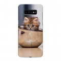 Дизайнерский пластиковый чехол для Samsung Galaxy S10 Plus Котята