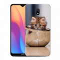 Дизайнерский силиконовый с усиленными углами чехол для Xiaomi RedMi 8A Котята