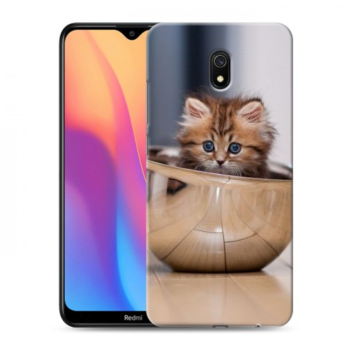 Дизайнерский силиконовый с усиленными углами чехол для Xiaomi RedMi 8A Котята