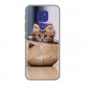 Дизайнерский силиконовый чехол для Motorola Moto G9 Play Котята