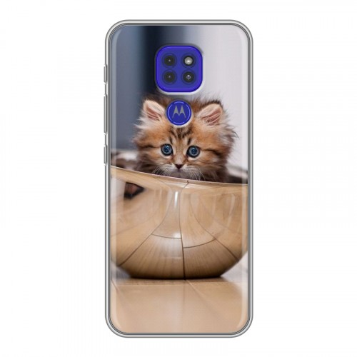 Дизайнерский силиконовый чехол для Motorola Moto G9 Play Котята