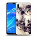 Дизайнерский пластиковый чехол для Huawei Y6 (2019) Котята