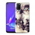 Дизайнерский пластиковый чехол для OPPO A52 Котята