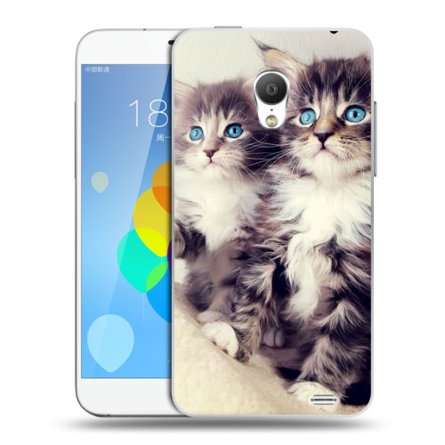 Дизайнерский силиконовый чехол для  Meizu MX3 Котята