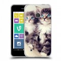 Дизайнерский пластиковый чехол для Nokia Lumia 530 Котята