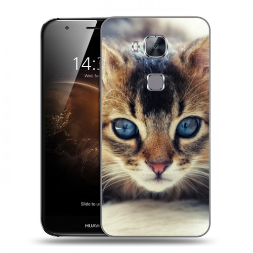 Дизайнерский силиконовый чехол для Huawei G8 Котята