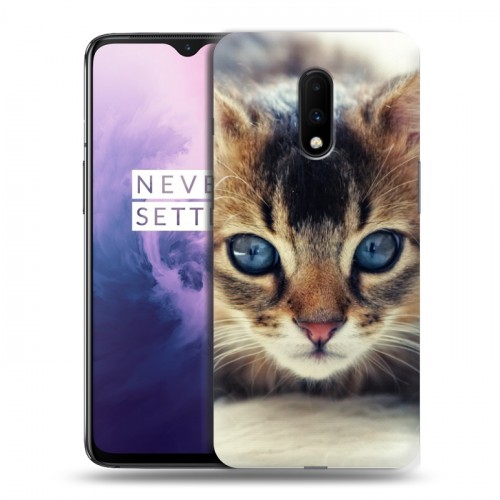 Дизайнерский пластиковый чехол для OnePlus 7 Котята