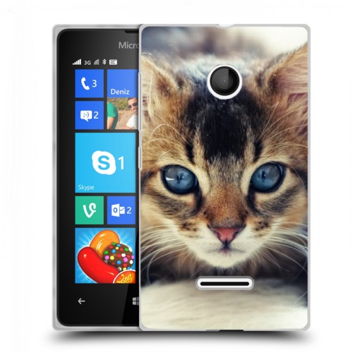 Дизайнерский пластиковый чехол для Microsoft Lumia 435 Котята