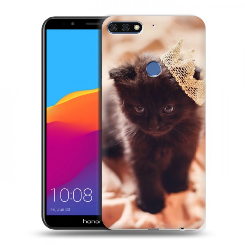 Дизайнерский пластиковый чехол для Huawei Honor 7C Pro Котята
