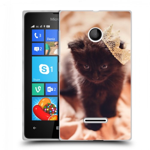 Дизайнерский пластиковый чехол для Microsoft Lumia 435 Котята