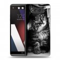 Дизайнерский пластиковый чехол для LG V20 Котята