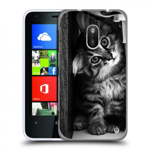 Дизайнерский пластиковый чехол для Nokia Lumia 620 Котята