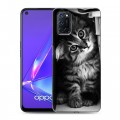 Дизайнерский пластиковый чехол для OPPO A52 Котята