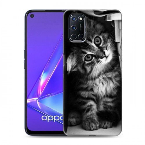 Дизайнерский пластиковый чехол для OPPO A52 Котята