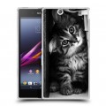 Дизайнерский пластиковый чехол для Sony Xperia Z Ultra  Котята