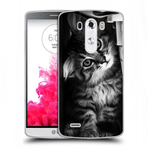 Дизайнерский силиконовый чехол для LG G3 (Dual-LTE) Котята