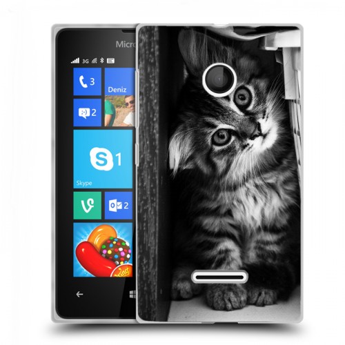 Дизайнерский пластиковый чехол для Microsoft Lumia 435 Котята