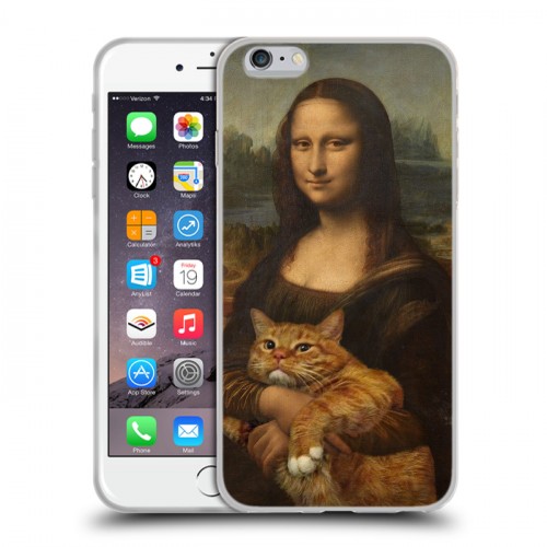 Дизайнерский силиконовый чехол для Iphone 6 Plus/6s Plus Кошки