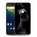 Дизайнерский силиконовый чехол для Google Huawei Nexus 6P Кошки