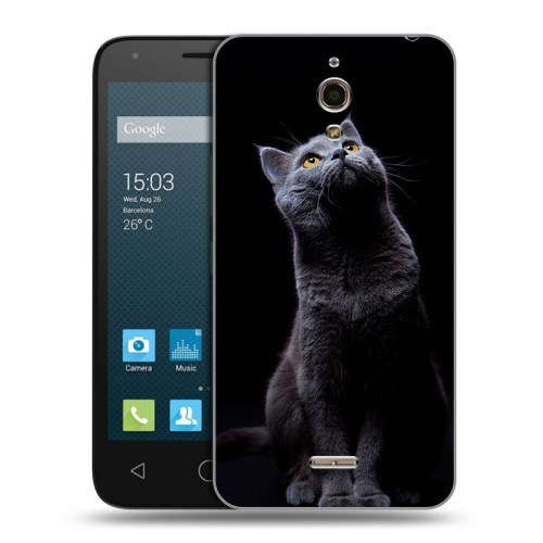 Дизайнерский силиконовый чехол для Alcatel One Touch Pixi 4 (6) Кошки