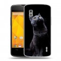 Дизайнерский пластиковый чехол для LG Google Nexus 4 Кошки